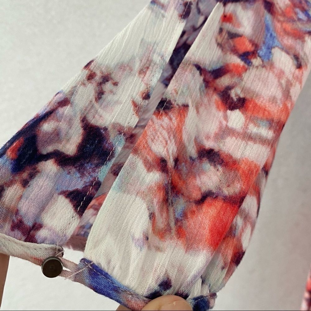 a.n.a. High Low Floral Print Split Sleeves Dress - Picture 5 of 11